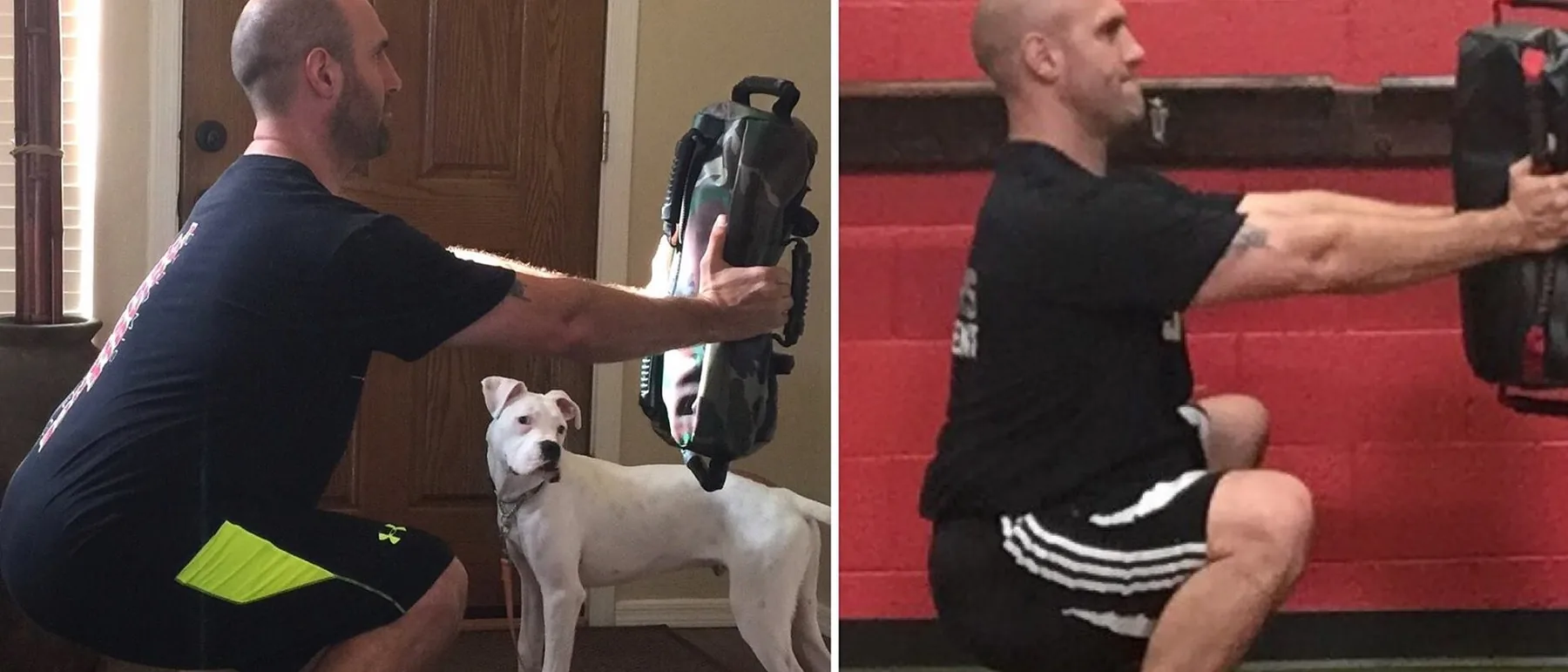 Training with an Ultimate Sandbag at home