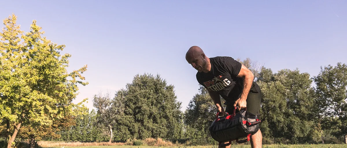 Training outdoors with an Ultimate Sandbag
