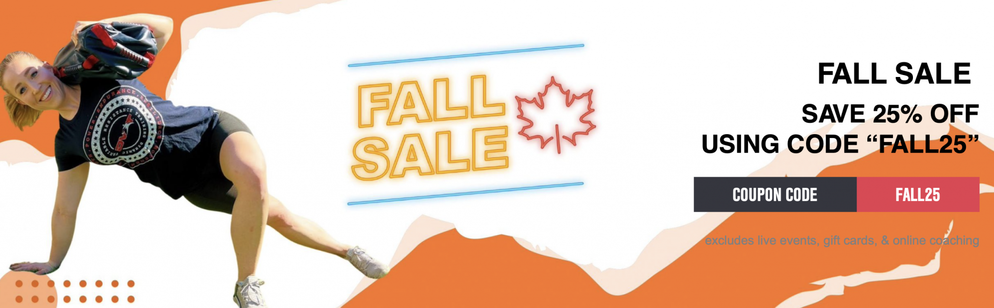 25% off fall sale