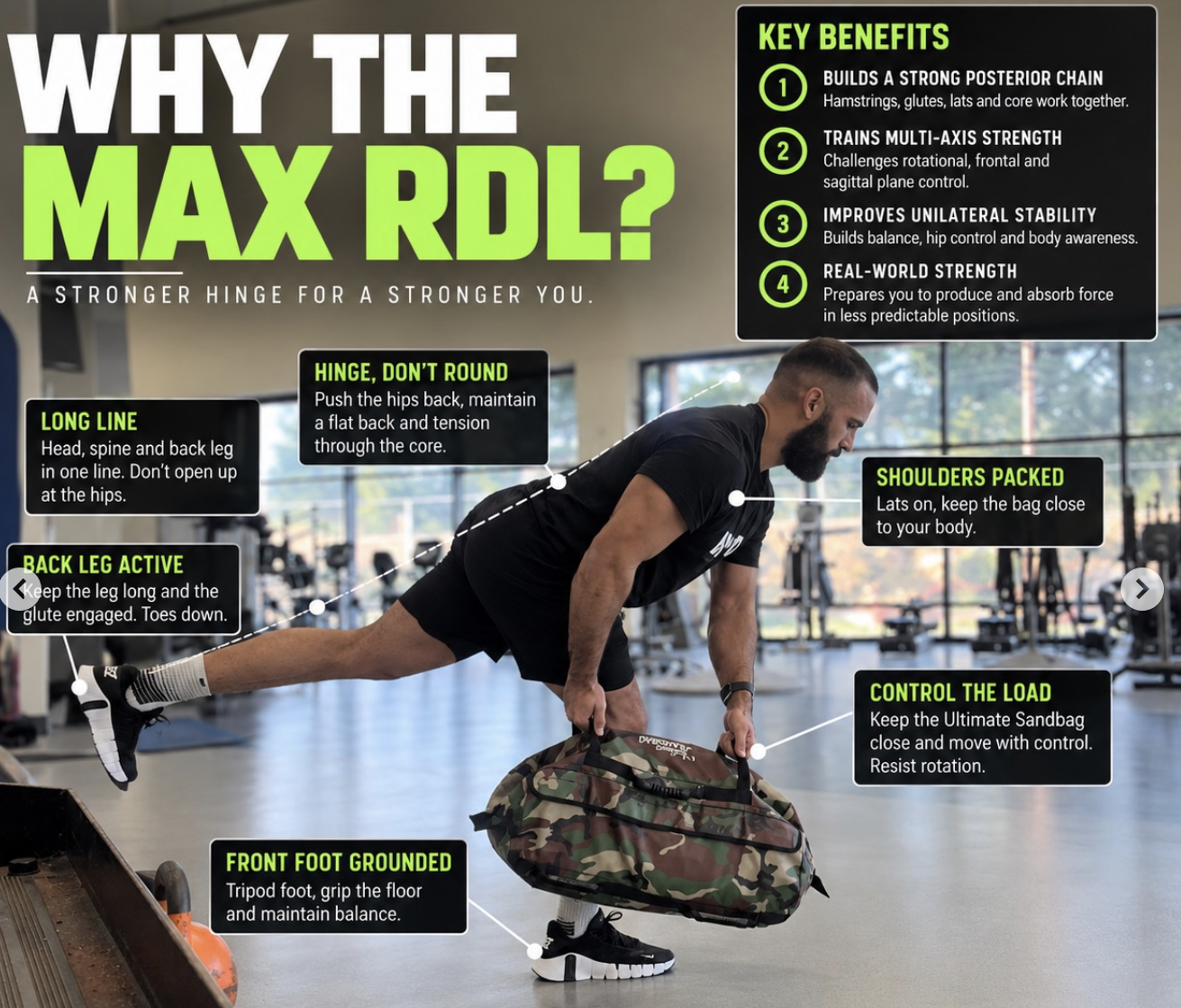 sandbag deadlifts